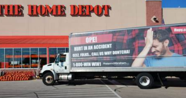 Hupy and Abraham Ope campaign near Home Depot