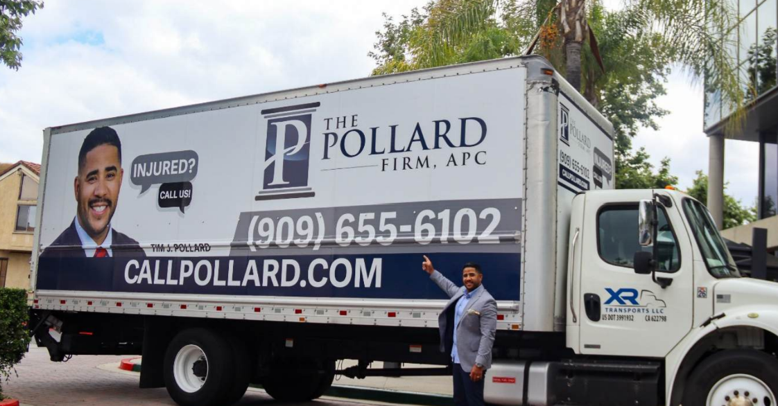 The Pollard Firm mobile billboard truck